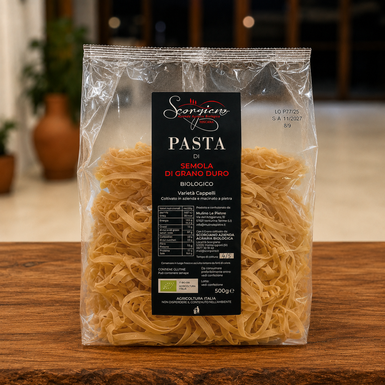 Tagliatelle Senatore Cappelli – Confezione di tagliatelle biologiche Tagliatelle Senatore Cappelli – confezione di tagliatelle biologiche