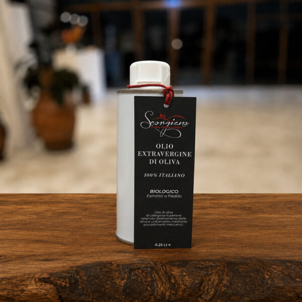 Olio extravergine biologico 250 ml – bottiglia da 250 ml