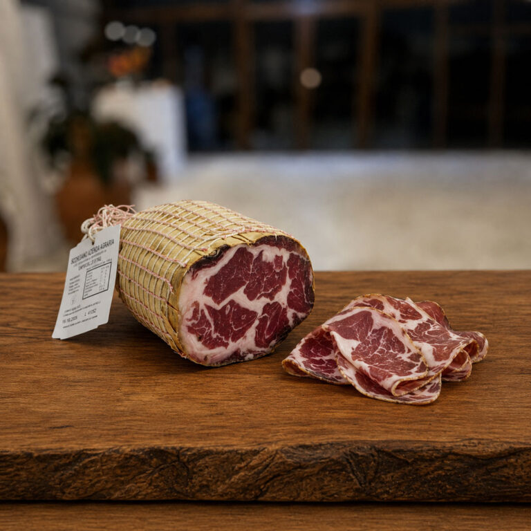 Capocollo toscano – capocollo intero e affettato