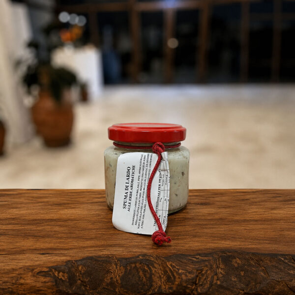 Crema di lardo – vasetto di spuma di lardo
