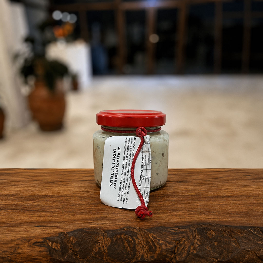 Crema di lardo – Vasetto di spuma di lardo Crema di lardo – vasetto di spuma di lardo